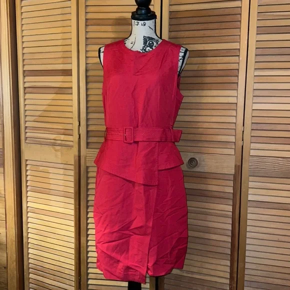 strapless open back dress Red 1950s Fur Collar Patchwork Velvet Dress